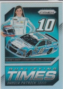 DANICA PATRICK 2016 Panini PRIZMS INSERT CARD Nascar Racing QUALIFYING TIMES LE - Picture 1 of 2