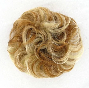 chouchou chignon cheveux blond cuivré méché blond clair ref: 17 en f27613 - Picture 1 of 2
