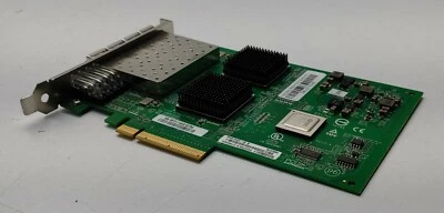 QLogic QLE2564 Quad Port FC HBA PCI-E 4 Port + 4x 8Gb Transceivers Fiber Channel - Image 1 of 4