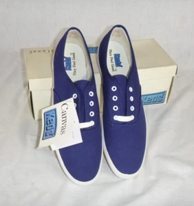 NOS Vtg 90s Keds Champion Oxford Tennis Shoes Sneakers WK342 Sz 9.5 S Navy BLue - Picture 1 of 11