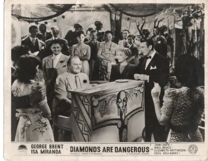 DIAMO9NDS ARE DANGEROUS - Vintage 10x8 Lobby Photograph - FAIR - Picture 1 of 1