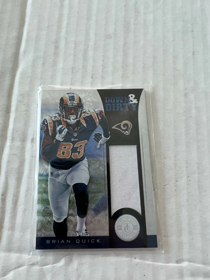 Brian Quick 2012 Totally Certified Jersey Card #7 Serial #286/299 - Image 1 of 1