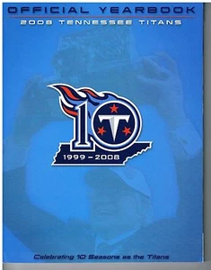 Anuario de fútbol americano Tennessee Titans 2008 décimo aniversario de la NFL - Imagen 1 de 1