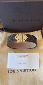 Authentic Louis Vuitton Monogram Spirit Bracelet - Size 17