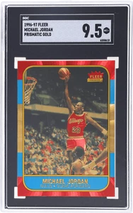 1996 Fleer Premier Michael Jordan '86 Prismatic Gold # SGC 9.5 - Picture 1 of 2