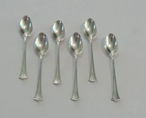 Set/6 Wallace AMERICA Sterling Silver Demitasse Spoon, 55 Grams - Picture 1 of 7