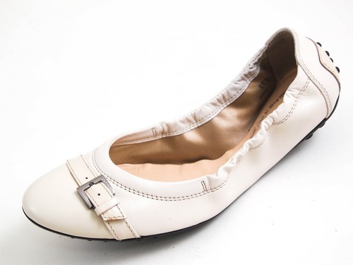 TOD’S Ballerine Tod's in pelle avorio pat. Pelle donna taglia EU 35 5 US 5 5