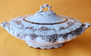 Royal Semi Porcelain Wedgwood & Co Ltd England Vegetable Dish Serving Oceanic - Imagen 1 de 6