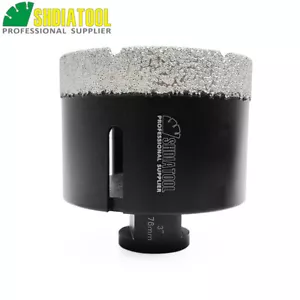 Punte diamantate a secco 3" 5/8-11 fori seghetto 76 mm gres porcellanato granito i - Foto 1 di 9