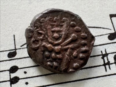 INDIA FRANCESA PONDICHERRY OCUPACIÓN HOLANDESA 1 EFECTIVO ND 1693-98 KM23 Cu 1,36 g ESCASO Foto 1 de 2