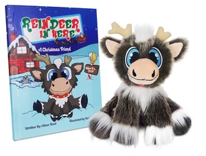 RENEER IN HERE: A Christmas Friend Libro & Peluche Regalo Set de Adam Reed - Imagen 1 de 4