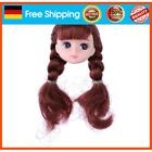 3D Plastic PVC Doll Head with Brown Curly Hair DIY Cake Bake Mold Tool (B)