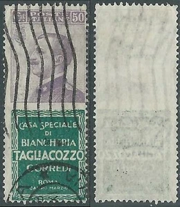 1924-25 REGNO PUBBLICITARI USATO TAGLIACOZZO 50 CENT - RB24-5 - Picture 1 of 1