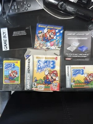 Super Mario Advance 4 Super Mario Bros. 3 (GBA) ¡SOLO SIN JUEGO/caja y manual! Auténtico. Foto 1 de 4