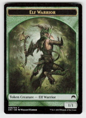 Magic Origins #9 Elf Warrior Token - Image 1 of 2