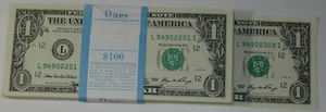 2006 Series 1 dollar bill pack of 100 consecutive serial numbers Free Shipping - Picture 1 of 2