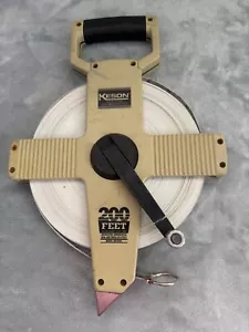 Keson Nylon Coated Steel Measuring Tape 200ft vtg - Picture 1 of 3