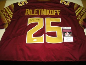FRED BILETNIKOFF FLORIDA STATE JSA/COA SIGNED OFFICIAL LICENSED NIKE JERSEY - Picture 1 of 2