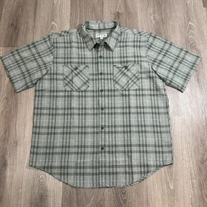Camisa Orvis Classic Collection Para Hombre XL Tech Verde A Cuadros Manga Corta Pestaña - Imagen 1 de 9