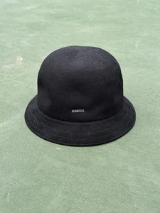Kangol Men’s Black Bucket Hat Size Large (Fits 7 - 7-1/8) - Picture 1 of 6