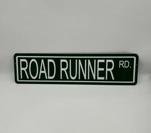 ROAD RUNNER RD Metal Street Sign For Plymouth Hemi Six Pack Garage Muscle Car - Picture 1 of 3