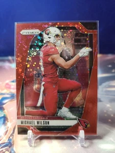 2024 Panini Prizm Red No Huddle COLOR MATCH 9/75 Michael Wilson #3 Cardinals  - Bild 1 von 2