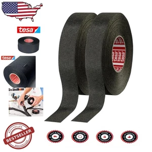 Tesa Automotive Wire Harness Tape - 2pk Black, High Temp & Chemical Resistant... - Picture 1 of 11