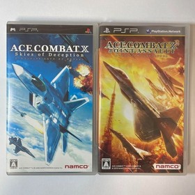 PSP Ace Combat X Skies of Deception & X2 Joint Assault Sony Playstation Portable