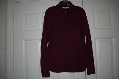 Pulôver Victoria's Secret rosa tamanho L marrom 1/4 zíper zebra design rosa costas - Imagem 1 de 4