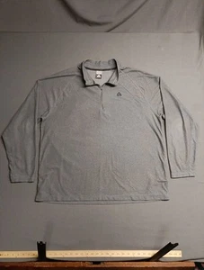 Nike ACG Sweatshirt Men's 2XL XXL Gray Sweater 1/4 Zip Ribbed Waffle Knit - Picture 1 of 9