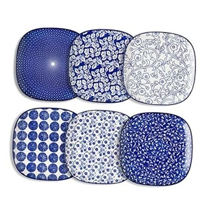 Porcelain Square Dessert Salad Pasta Steak Plates 10 inches ceramic plates - Picture 1 of 8
