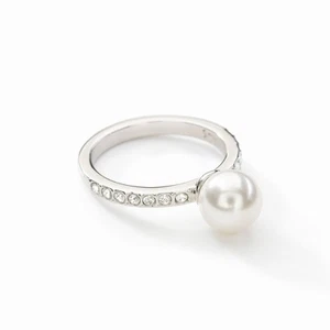 Touchstone Crystal By Swarovski Luster Pearl Ring Size 7 NIB $59 - Picture 1 of 1