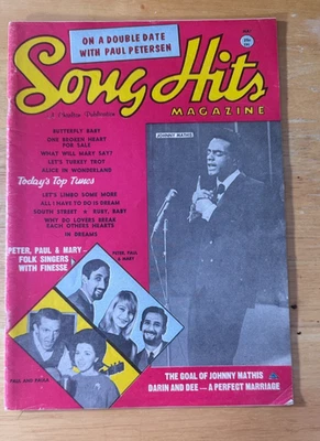 Song Hits Magazine May 1963 Darin & Dee Mathis Peter Paul Mary Paul & Paula - Image 1 of 4