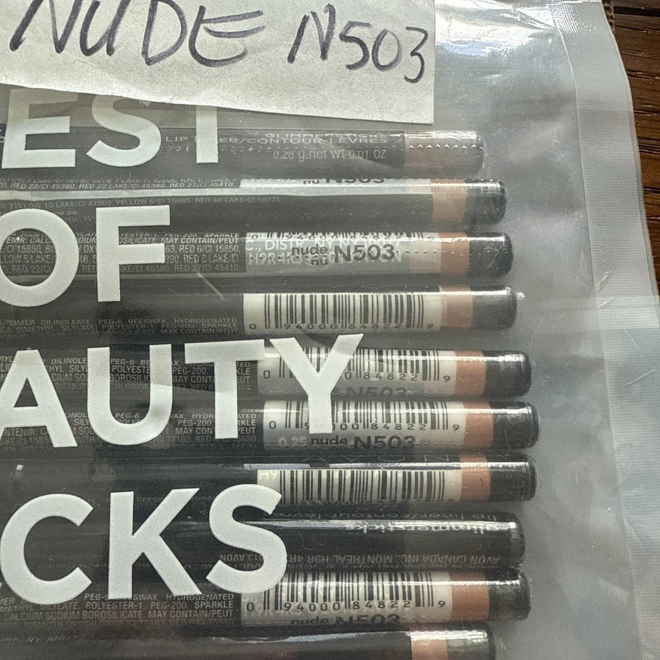 2-AVON GLIMMERSTICKS LIP LINER NUDE  N 503 New& Sealed  -2 Liners- The Original - Image 1 of 1