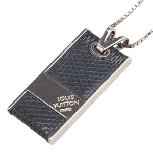 LOUIS VUITTON Damier Pandantif Soho PendantNecklace M66023 Women 【Used】 - Picture 1 of 8