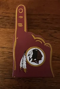Vintage Washington Redskins FOAM Finger #1 FAN FINGER rot Vintage MINI 3,5" - Bild 1 von 5