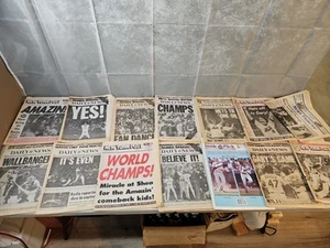 NY Post Oct 28 1986 NY METS WIN WORLD SERIES Complete Paper + 13 1986 Newspapers - Imagen 1 de 16