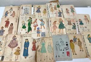 Lot of 18 Vintage Children Patterns DuBarry Simplicity McCalls 1950s-60s