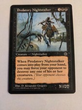MTG Predatory Nightstalker Portal Second Age Regular Uncommon