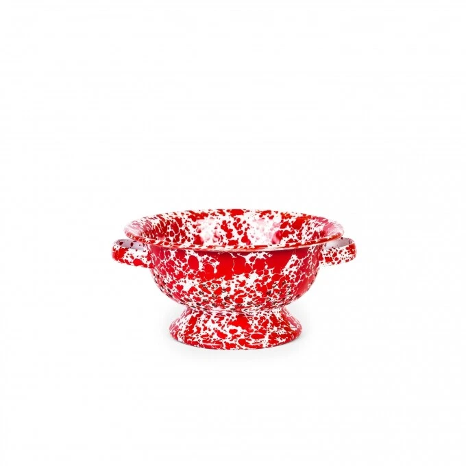 CROW CANYON HOME Crow Canyon Berry Colander, 8", Marble Splatter Style, 5 Colors Available