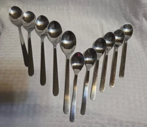 IKEA FORNUFT Stainless Flatware Set of 4 Oval Soup Spoons + One Teaspoon - Picture 1 of 15