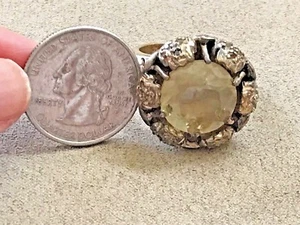 HSN Muze By Gypsy 10.8CT Citrine & White Topaz Istanbul Sunrise Bronze size 10 - Picture 1 of 8