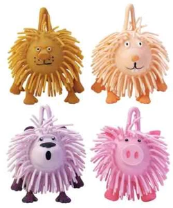 Animal Puffer Balls 4 Pack Squishy Balls Kids Sensory Game Stress Relief - Picture 1 of 8