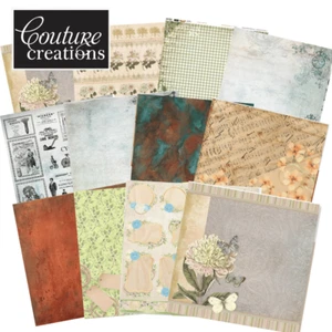 Couture Creation 12x12 Vintage Scrapbooking Paper, Card, Junk Journal  - Bild 1 von 37