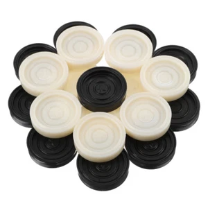 24 Stück Kunststoff-Backgammon-Steine, Schachfiguren, Brettspiel-Zubehör, nur - Bild 1 von 12