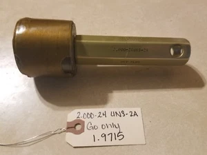 Size Control Co. 2.000-24 UNS-2A Set Plug Thread Gage GO only 1.9715 1E-2300-D3 - Picture 1 of 1