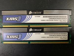 CORSAIR XMS3 4GB DDR3 (2x2GB) 1333MHz RAM CMX4GX3M2A1333C8 Tested - Picture 1 of 1
