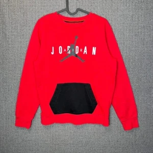 Air Jordan Sweatshirt Youth XL Red Graphic Print Pocket Jumpman Outdoor Sports  - Picture 1 of 8