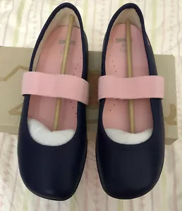 Camper Girls Blue Leather Pumps Size UK 5 US 6 EU 38 - Picture 1 of 9