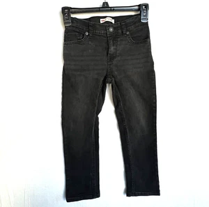 Levi's Jeans 511 Slim Boys Size 7 Stretch Slim to Ankle Adjustable Waist Black - Picture 1 of 11